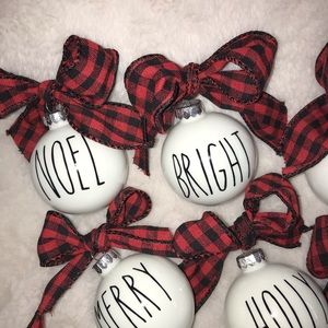 rae dunn Accessories - Rae Dunn style Christmas ornaments buffalo plaid rae dunn Accessories - Rae Dunn style Christmas ornaments buffalo plaid